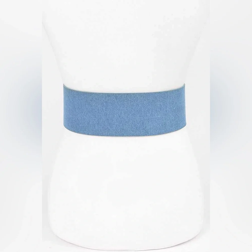 Denim Elastic Waist Statement Belt